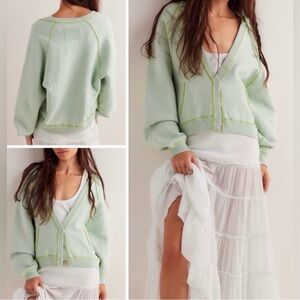 NWOT Free People We The Free Midnight Cardi